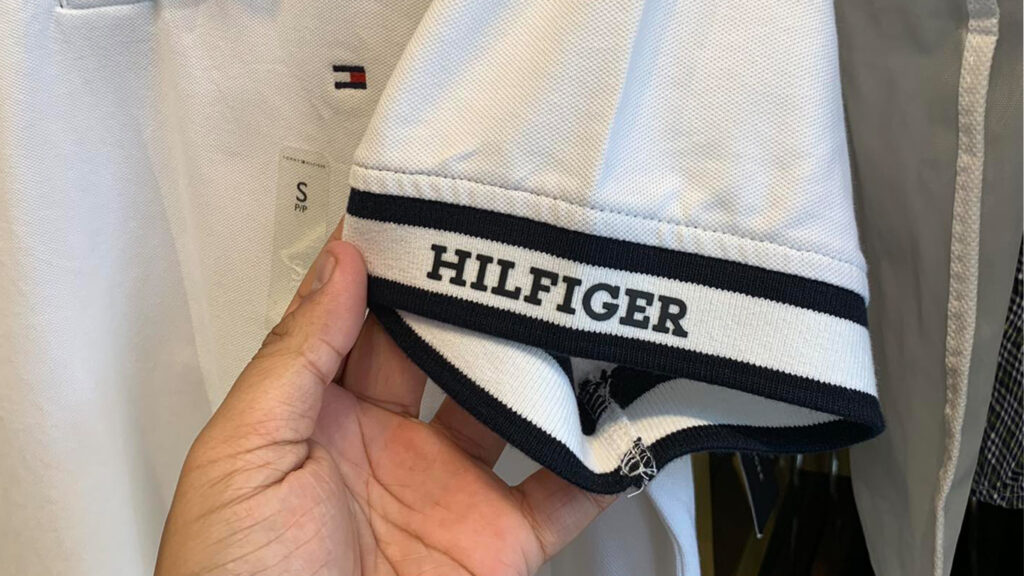 Logo tommy hilfiger thêu sắc nét